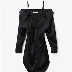 Alexander Wang Scrunchie Strap Off Shoulder Dress